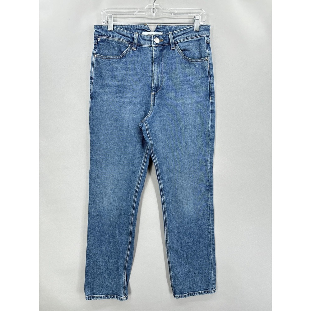 SPRWMN Jeans Womens 30 Blue Skinny Straight High Rise Made In USA Denim Stretch